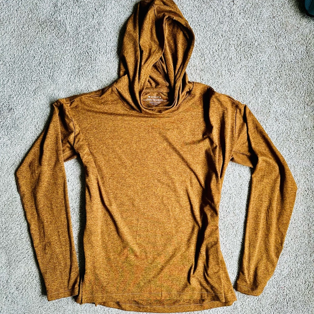 Athleta Uptempo Hooded Sweatshirt in Mahogany